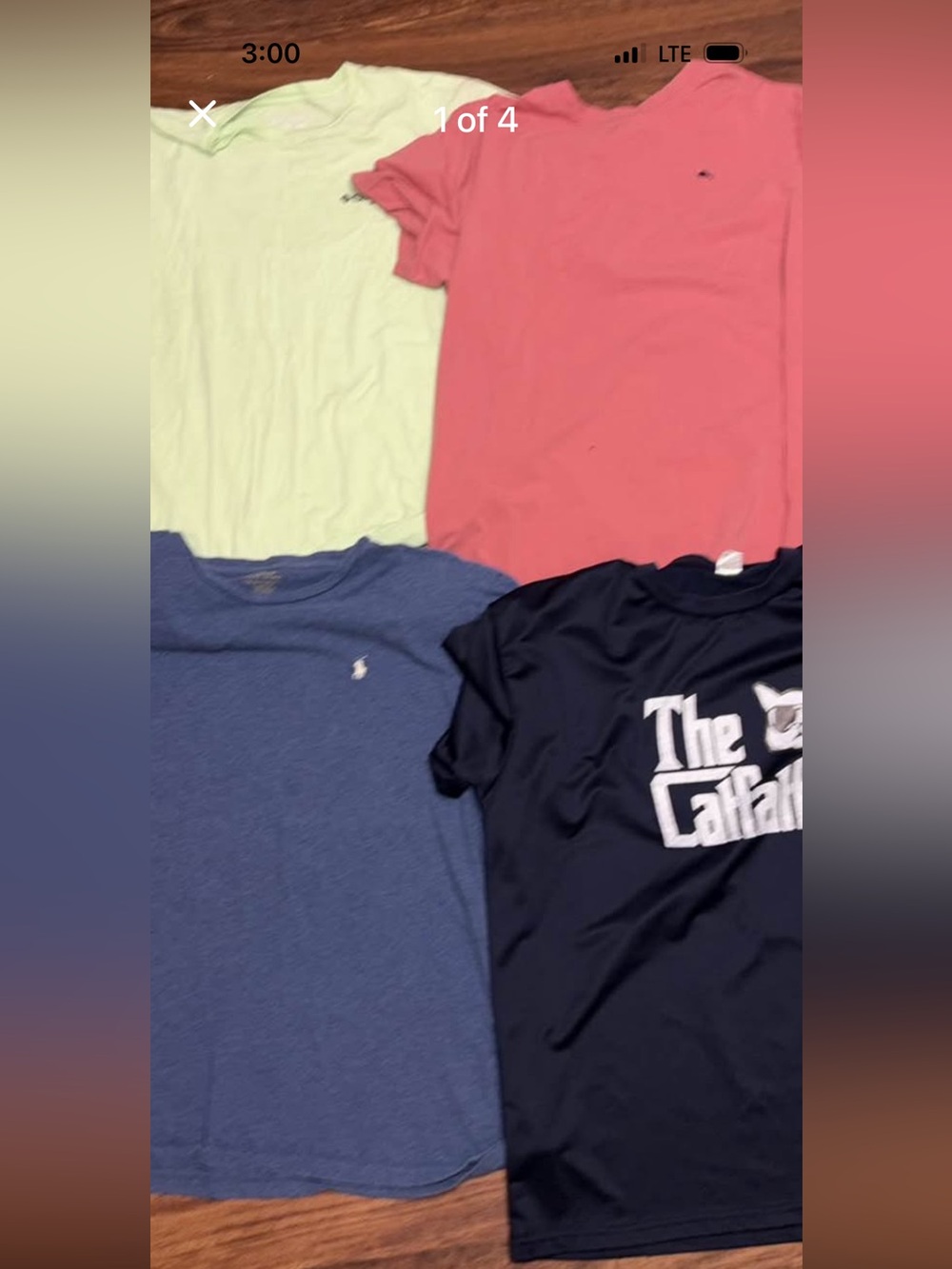 Men's XL Short Sleeve Cotton Summer T Shirts Lot of 4 Columbia Godfather Polo